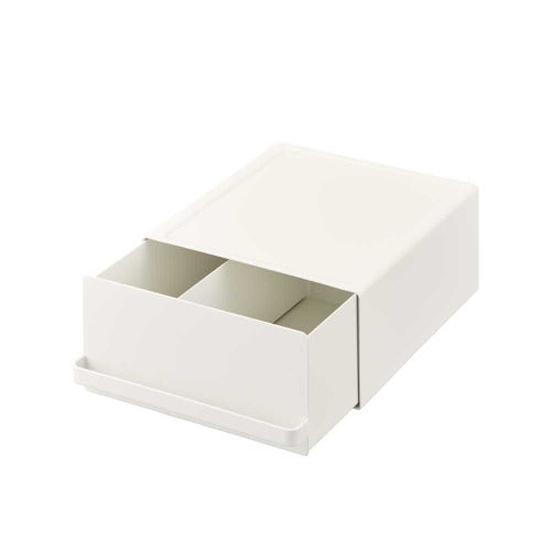 引き出し付き家電下ラック(ホワイト)