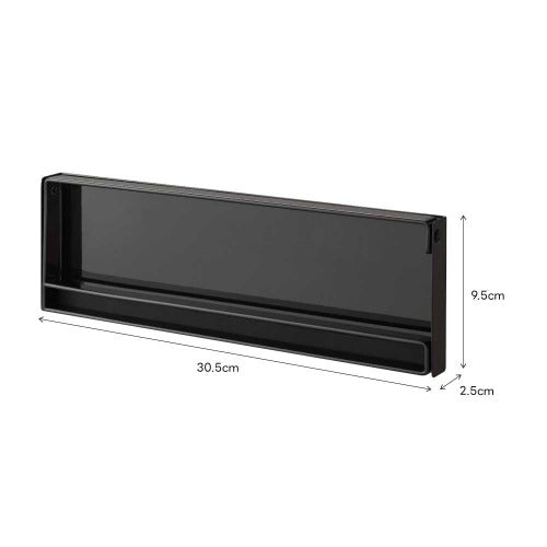 片手でカット マグネットキッチンペーパーホルダー(ブラック)