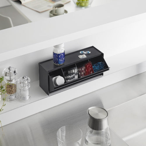 マグネットお薬＆サプリメント収納ケース（ブラック）