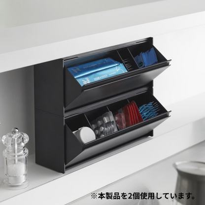 マグネットお薬＆サプリメント収納ケース（ブラック）