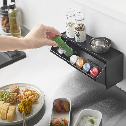 マグネットお薬＆サプリメント収納ケース（ブラック）