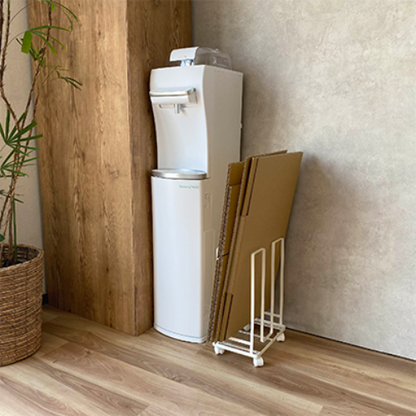 そのまま結べる！ダンボールストッカー(ブラック)