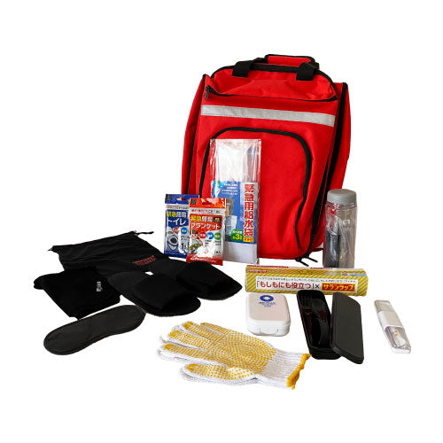 防災リュックセット（レッド）