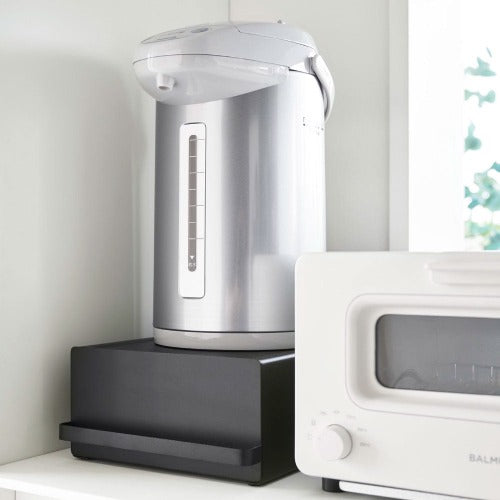 引き出し付き家電下ラック(ブラック)