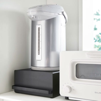 引き出し付き家電下ラック(ブラック)