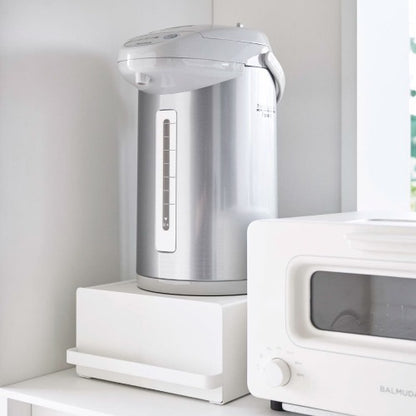 引き出し付き家電下ラック(ホワイト)