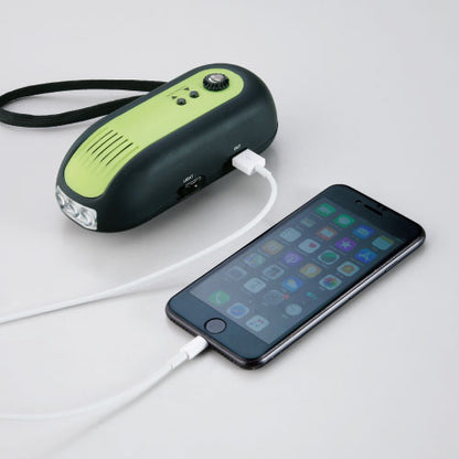 蓄光ダイナモ式充電ラジオライト