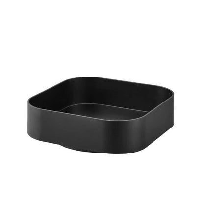 回転式収納ラック スクエア(ブラック)